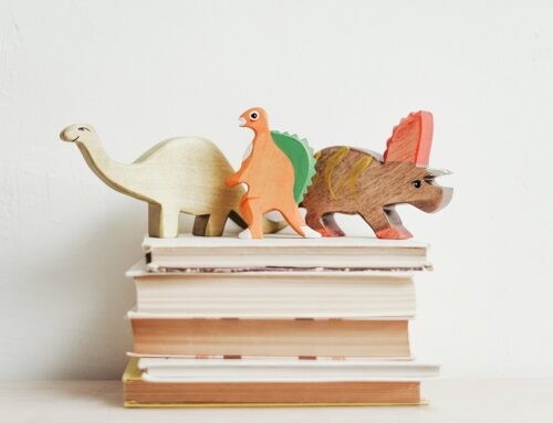 Dinosaurs on books